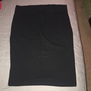 Black pencil skirt